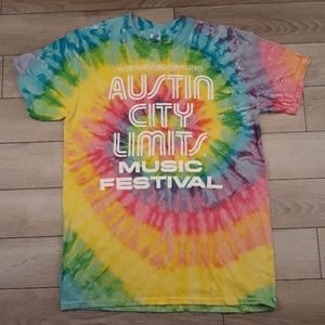 2019 ACL Austin City Limits Music Festival Tie Dye Cotton Sz M Mens Band T Shirt